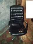 President black leather krēsls till 150kg